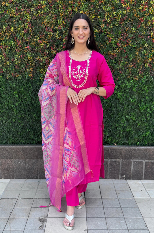 artasya darkpink kurti pair
