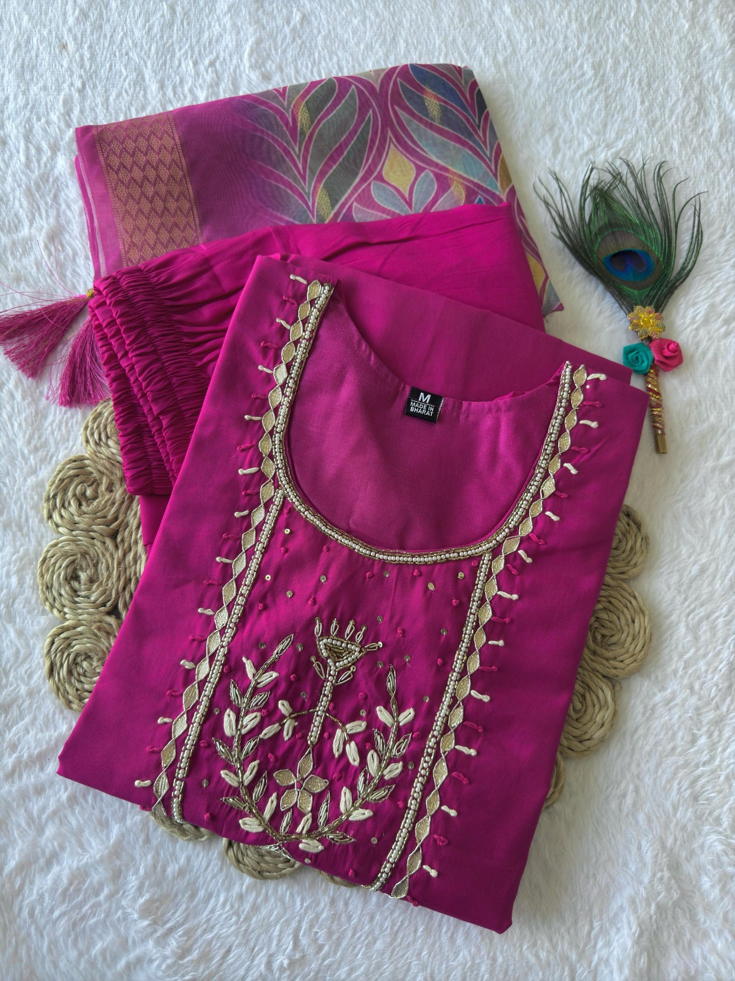 artasya darkpink kurti pair