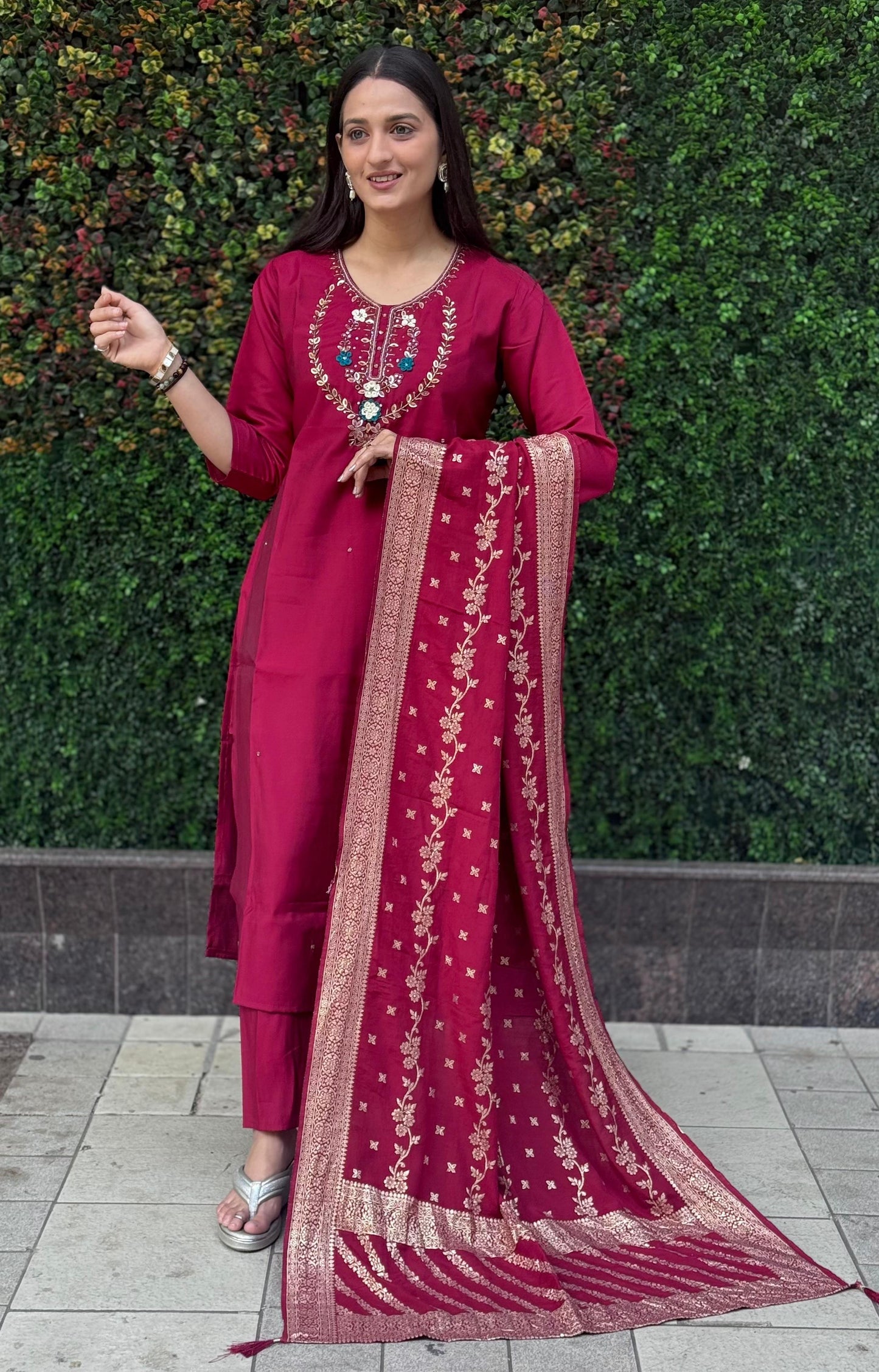 Artasya raasi cherry kurti pair