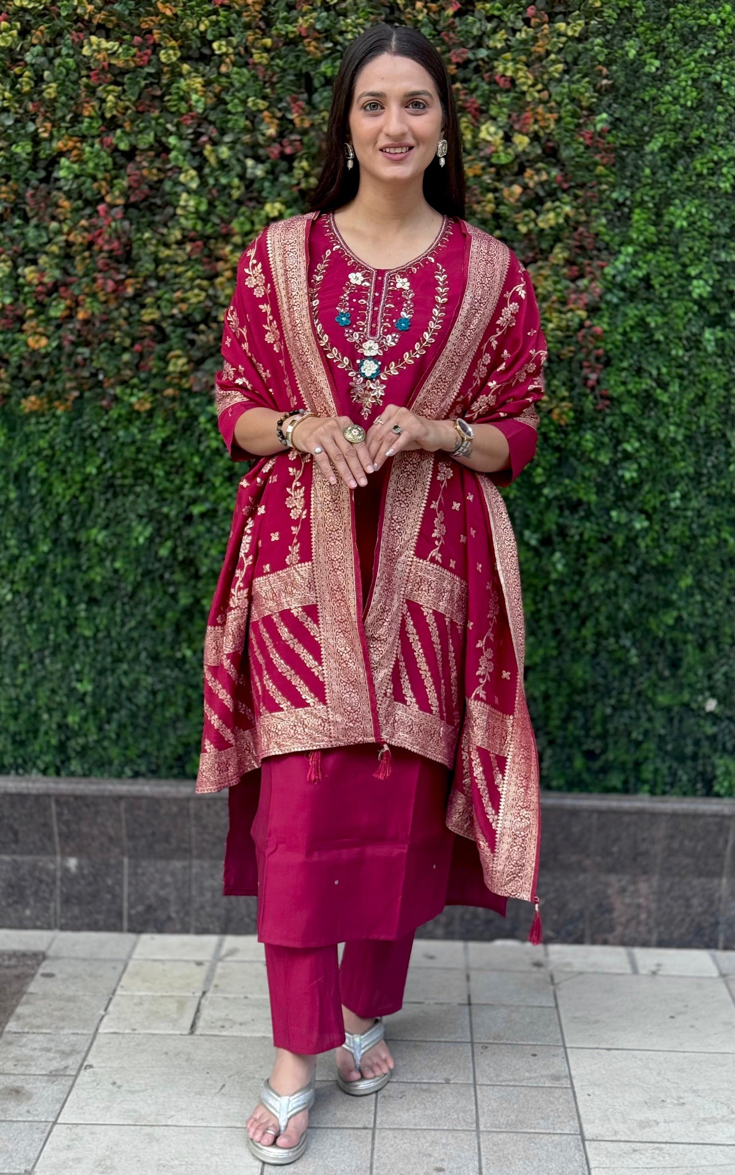 Artasya raasi cherry kurti pair