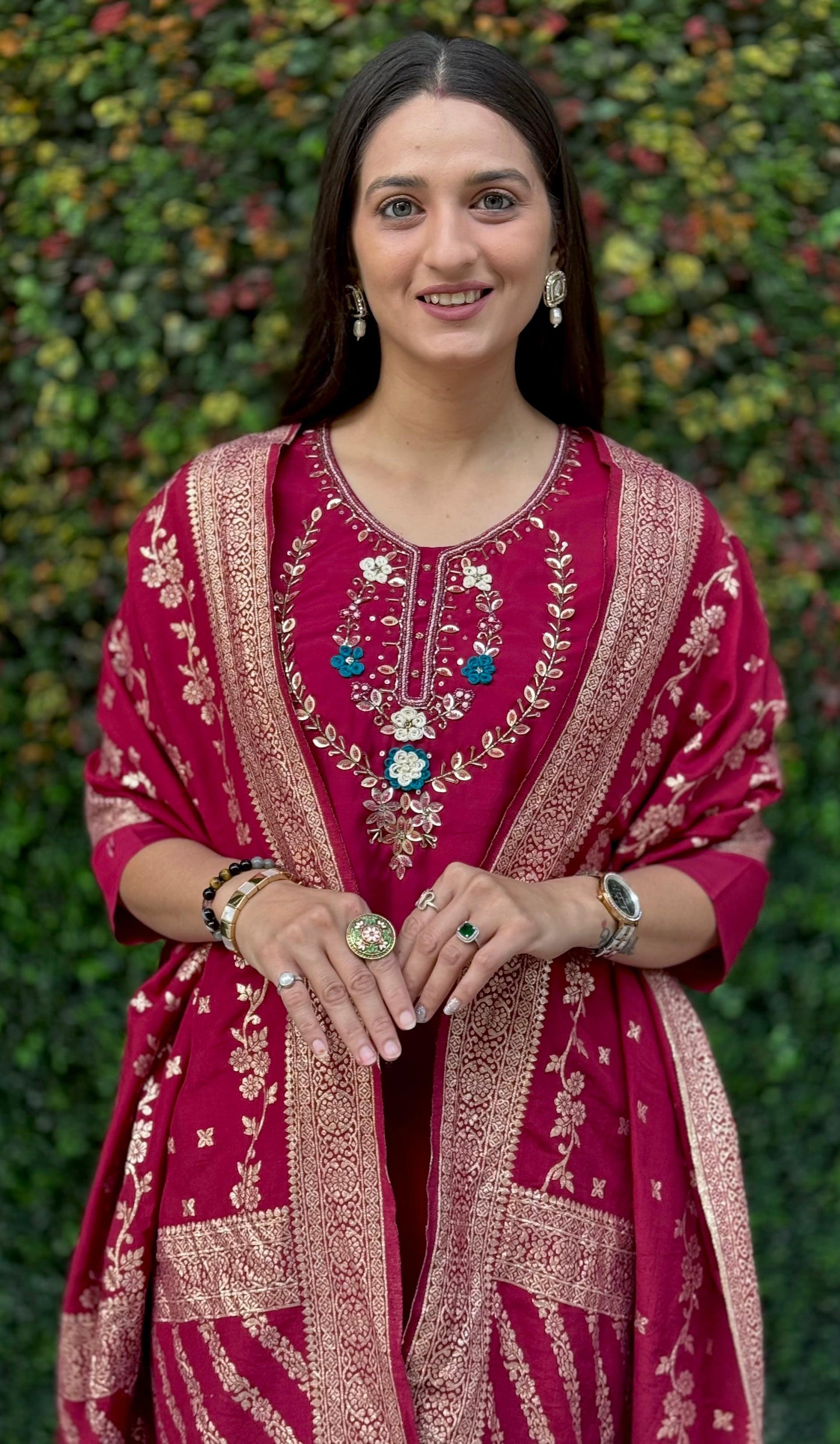 Artasya raasi cherry kurti pair