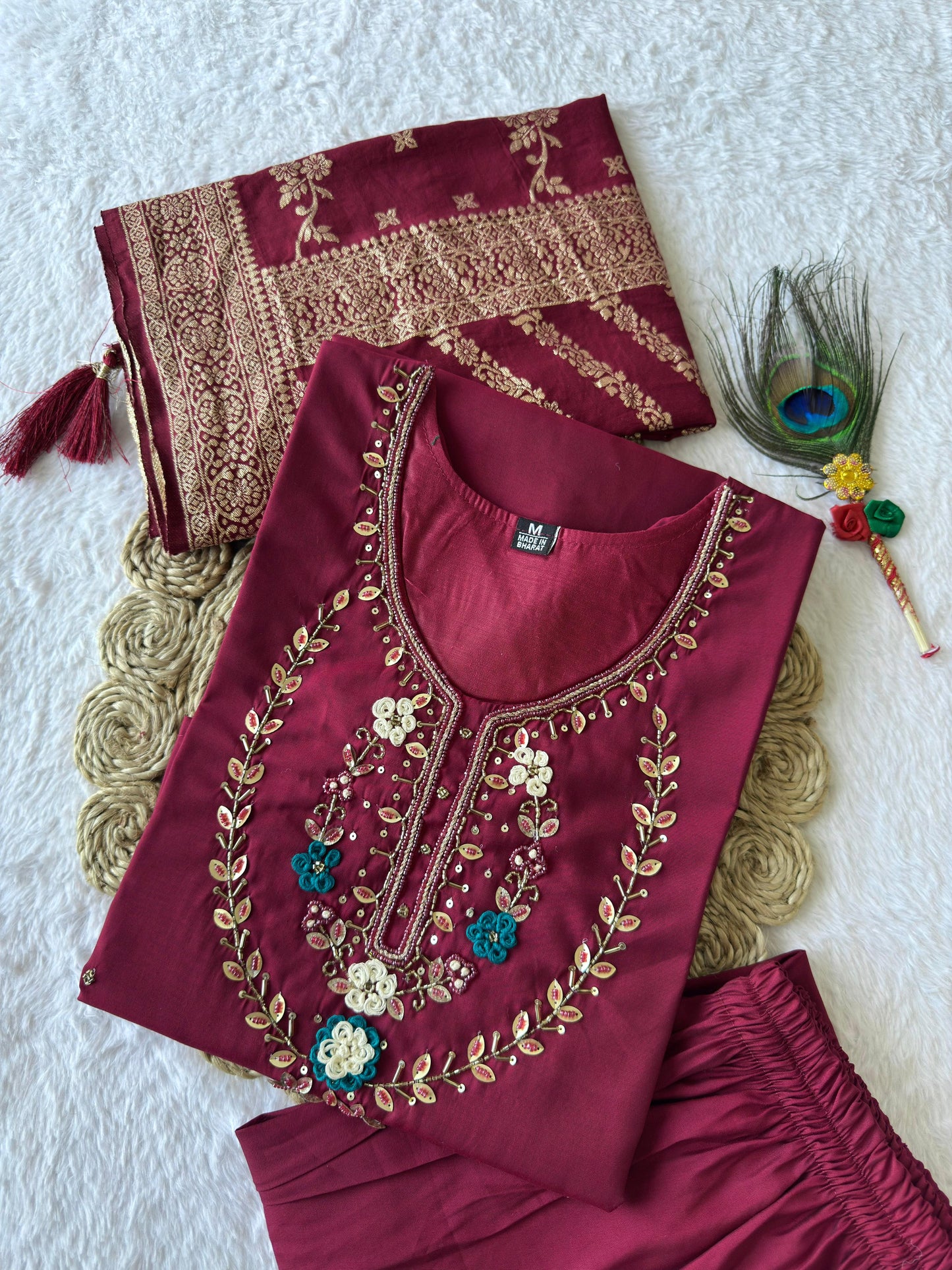 Artasya raasi cherry kurti pair