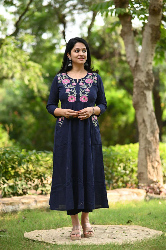 Vamika blue kurti with pant